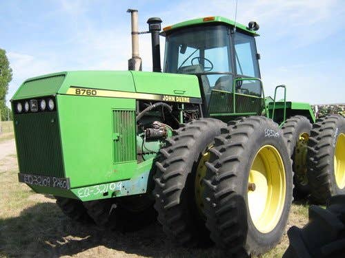 Used John Deere 8760 Tractor parts.