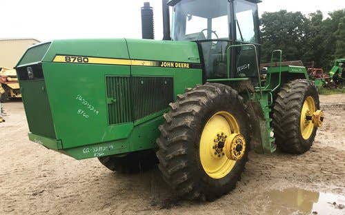 Used John Deere 8760 Tractor parts.