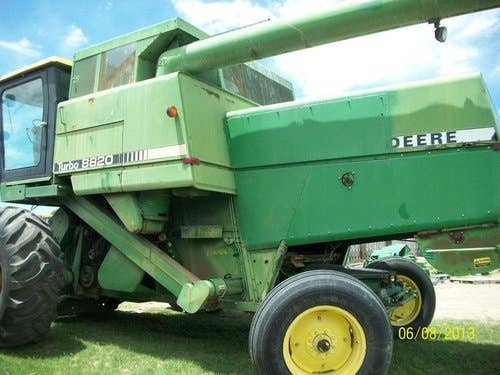 Used John Deere 8820 Combine parts.
