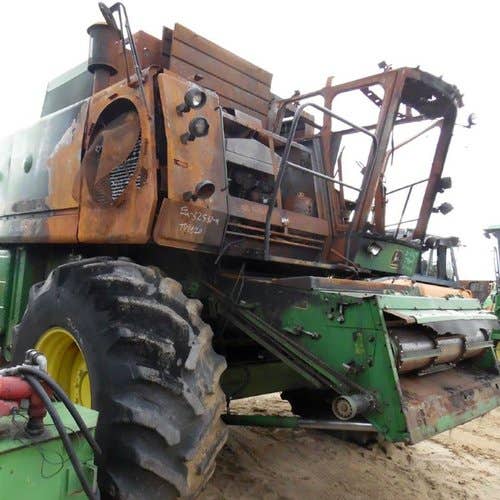 Used John Deere 8820 Combine parts.