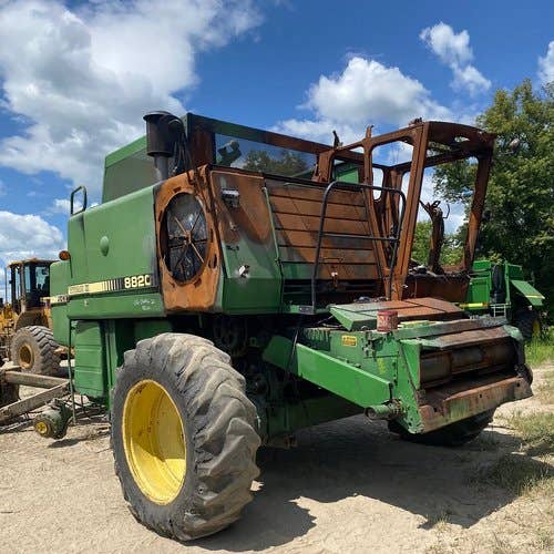 Used John Deere 8820 Combine parts.