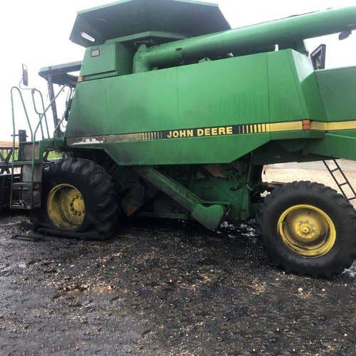 Used John Deere 9400 Combine parts.
