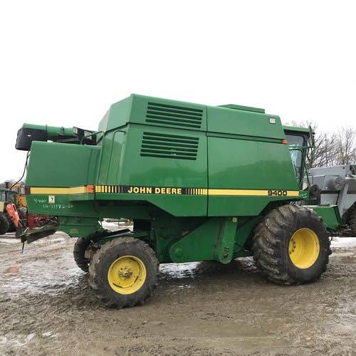 Used John Deere 9400 Combine parts.