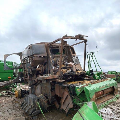 2001 Used John Deere 9550 Combine parts.