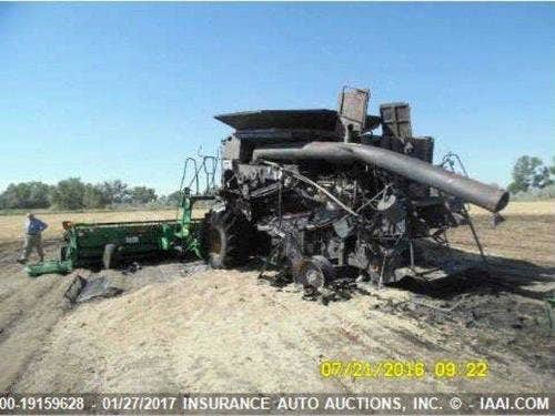 2009 Used John Deere 9570 Combine parts.