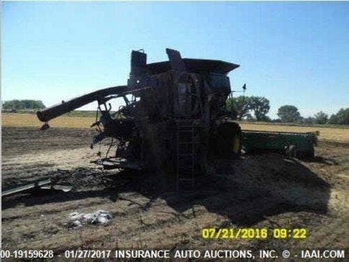 2009 Used John Deere 9570 Combine parts.