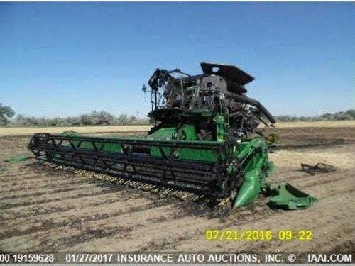 2009 Used John Deere 9570 Combine parts.