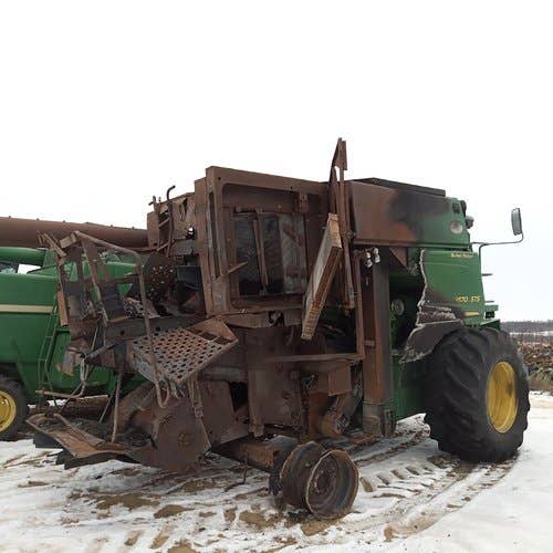 Used John Deere 9570 Harvester parts.