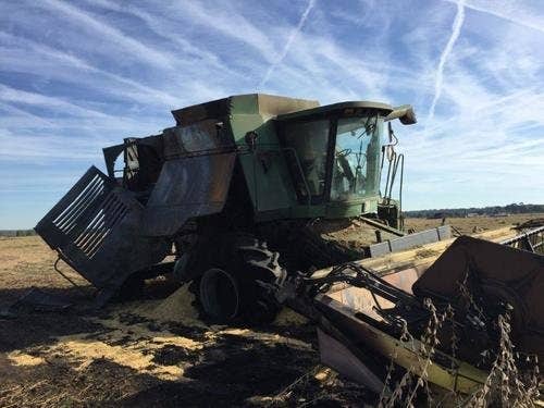 1990 Used John Deere 9600 Combine parts.