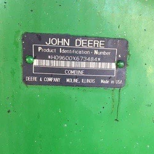 1997 Used John Deere 9600 Combine parts.