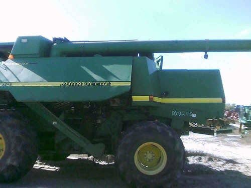 Used John Deere 9610 Combine parts.