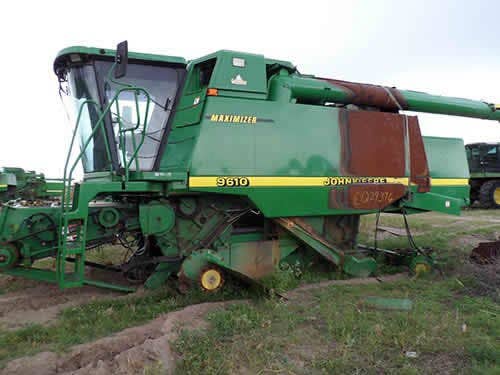 Used John Deere 9610 Combine parts.