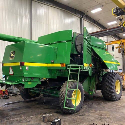 Used John Deere 9610 Combine parts.
