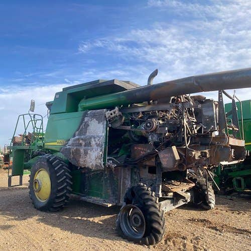 Used John Deere 9650 Combine parts.