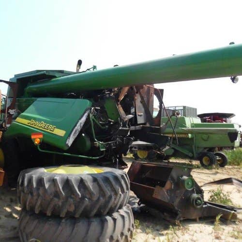 Used John Deere 9660 Combine parts.
