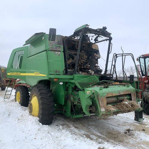 Used John Deere 9660 Combine parts.