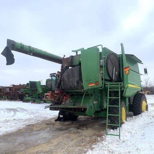 Used John Deere 9660 Combine parts.
