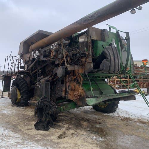 Used John Deere 9660 Combine parts.