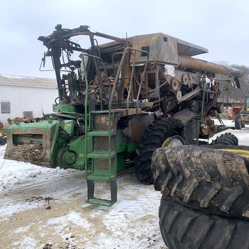 Used John Deere 9660 Combine parts.
