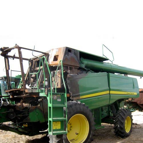2009 Used John Deere 9670 Combine parts.