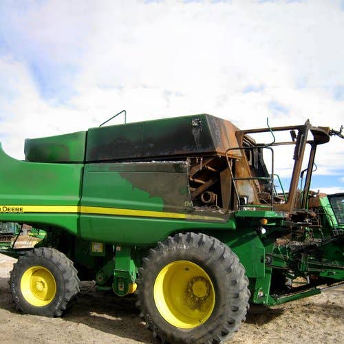 2009 Used John Deere 9670 Combine parts.