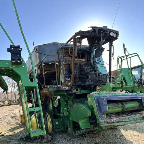 Used John Deere 9670 Combine parts.