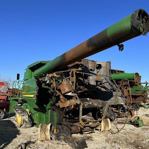 Used John Deere 9670 Combine parts.
