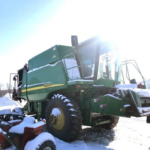 Used John Deere 9750 Combine parts.