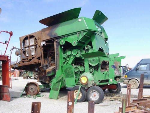 2010 Used John Deere 9770 Combine parts.