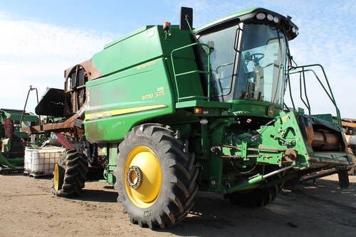 2011 Used John Deere 9770 Combine parts.