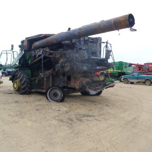 Used John Deere 9770 Combine parts.