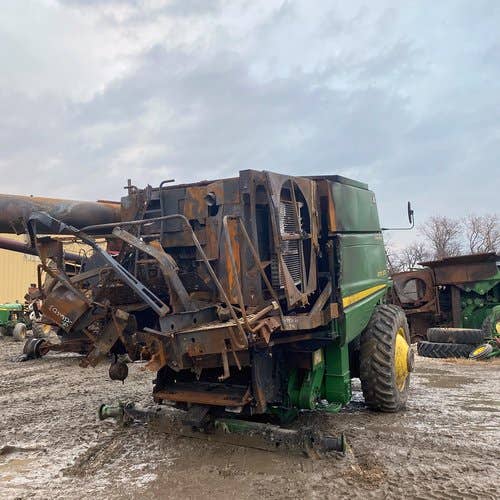 2009 Used John Deere 9770 Combine parts.