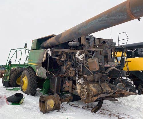 2010 Used John Deere 9770 Combine parts.