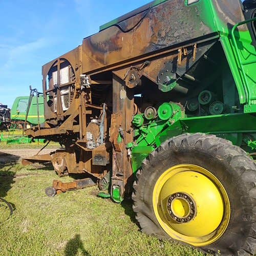 2009 Used John Deere 9770 Combine parts.
