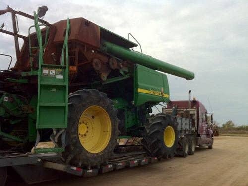 Used John Deere 9860 Combine parts.