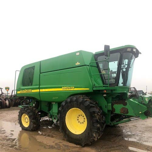 Used John Deere 9860 Combine parts.