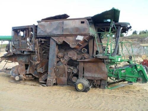 2010 Used John Deere 9870 Combine parts.