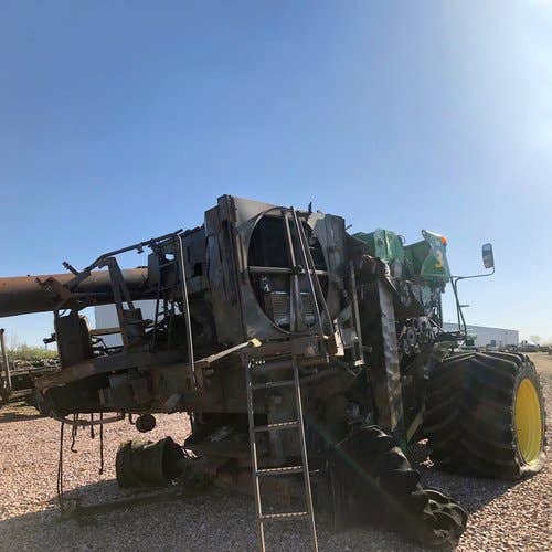 Used John Deere 9870 Combine parts.