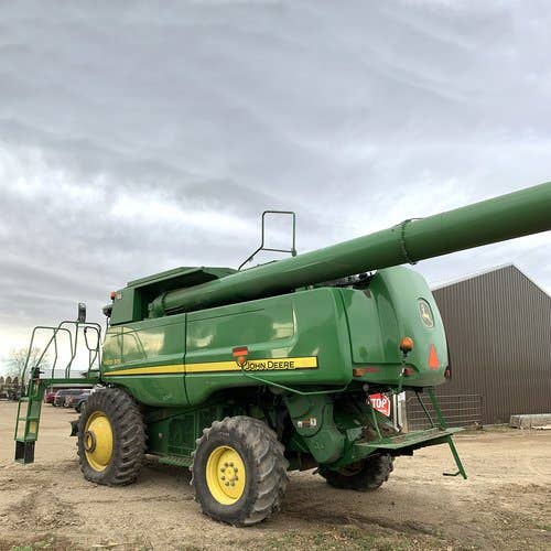 Used John Deere 9870 Combine parts.