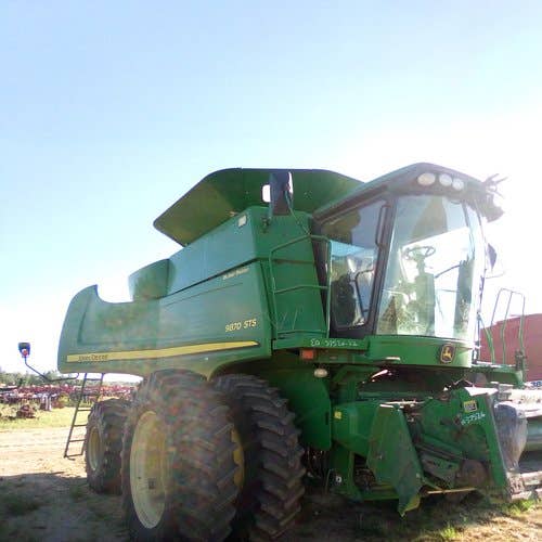 Used John Deere 9870 Combine parts.
