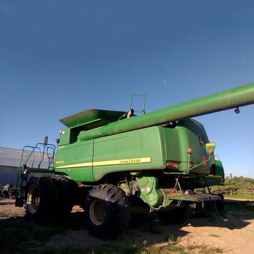 Used John Deere 9870 Combine parts.