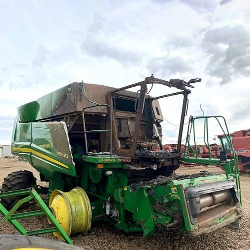 2009 Used John Deere 9870 Combine parts.
