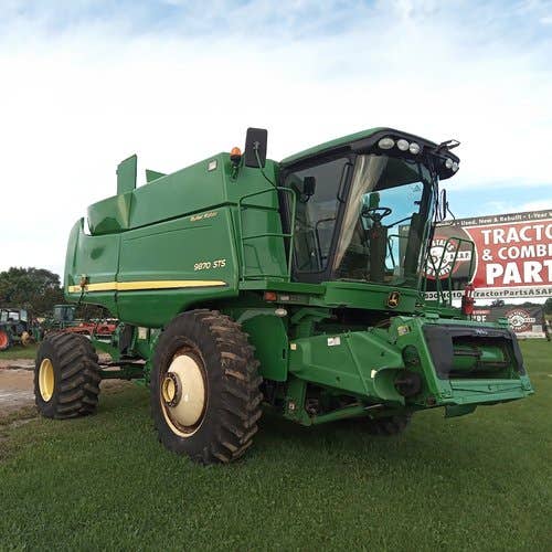 2011 Used John Deere 9870 Combine parts.