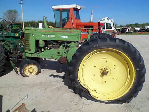 Used John Deere A Tractor parts.