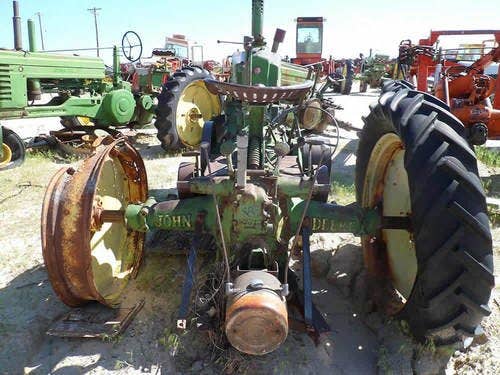 Used John Deere A Tractor parts.