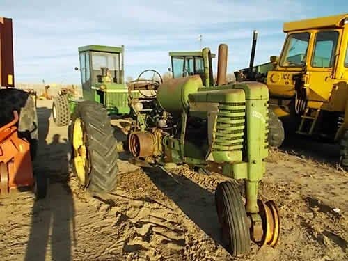 Used John Deere A Tractor parts.