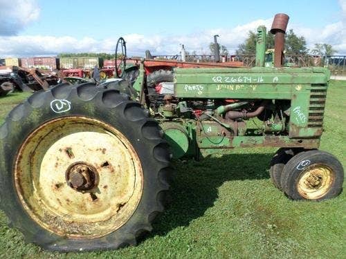 Used John Deere A Tractor parts.