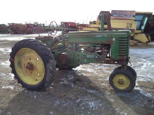 Used John Deere A Tractor parts.
