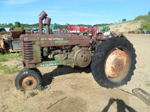 Used John Deere A Tractor parts.