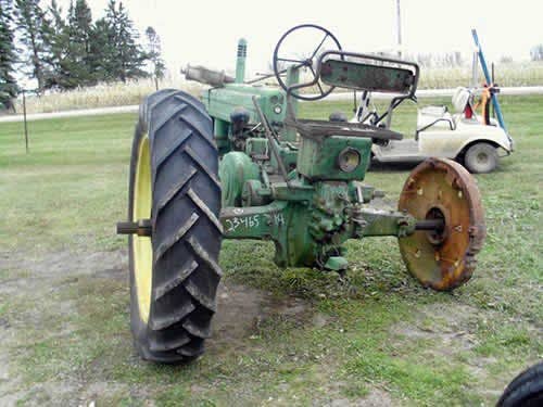 Used John Deere B Tractor parts.